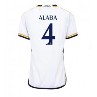 Camiseta Real Madrid David Alaba #4 Primera Equipación Replica 2023-24 para mujer mangas cortas